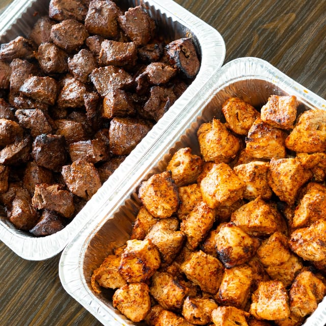 Chicken and Beef Catering Package.