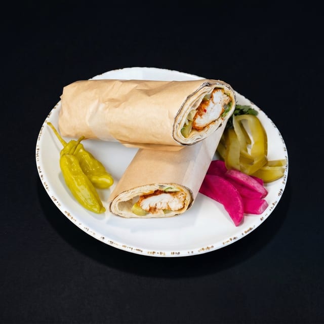 Chicken Kebab Sandwich.