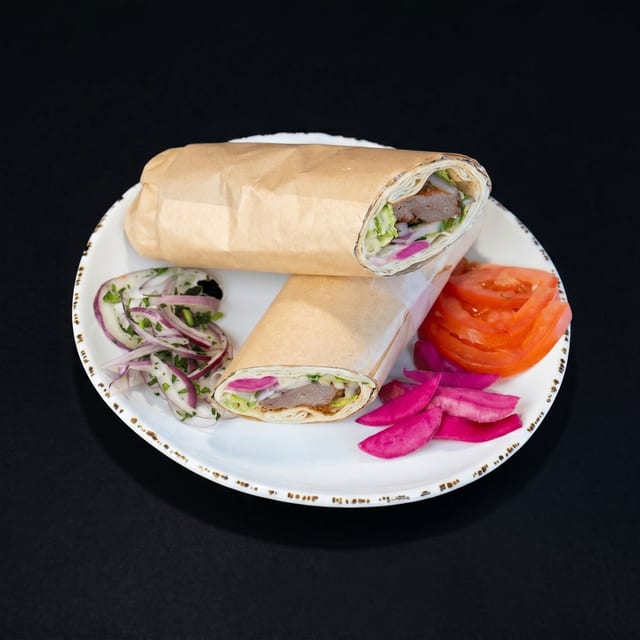 Beef Kebab Sandwich.