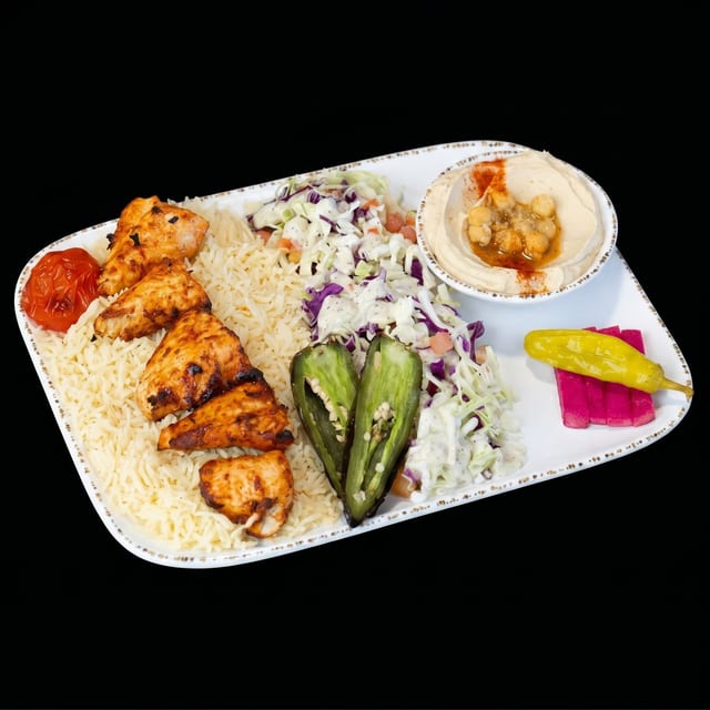 Chicken Kebab Plate.