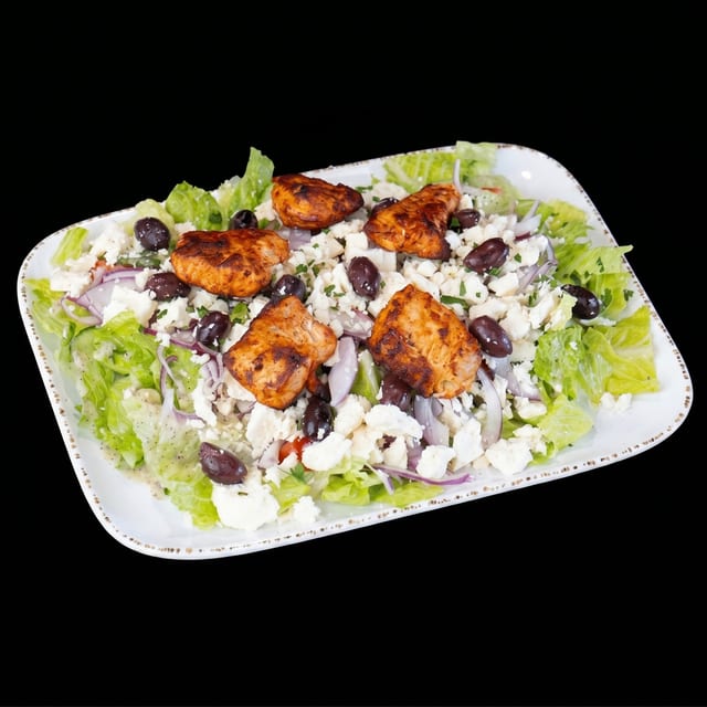 Greek and Chicken Salad.